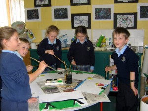 Children painting Children painting